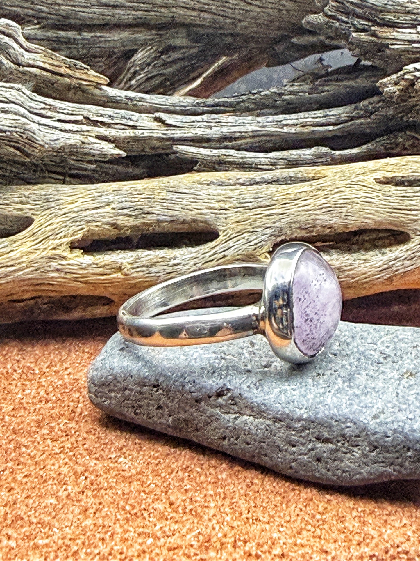 Lavender Sky Quartz Ring