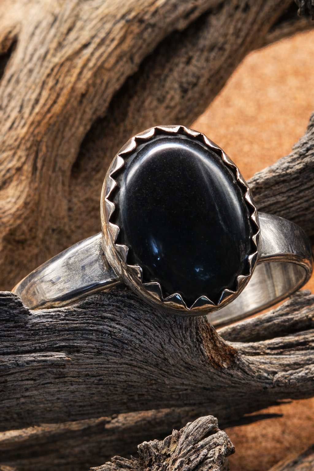 Black Onyx Pinky Ring