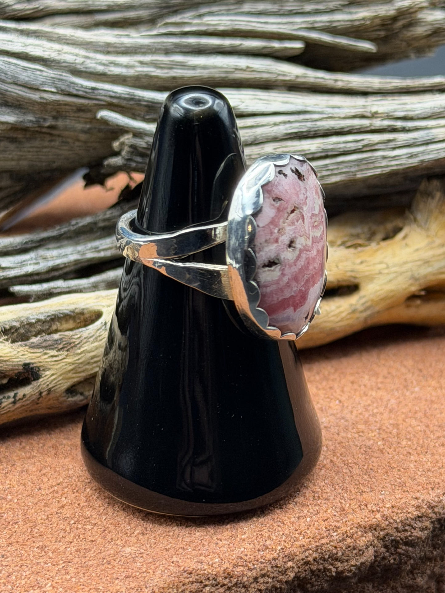 Rhodochrosite Ring