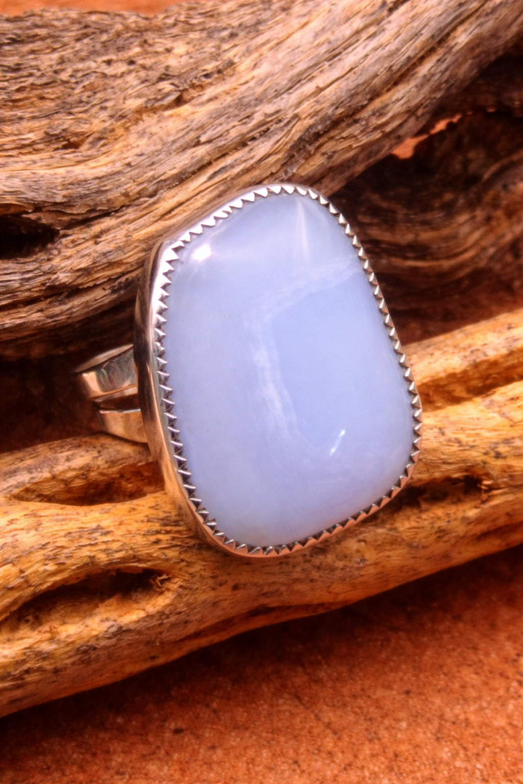 Blue Chalcedony Ring
