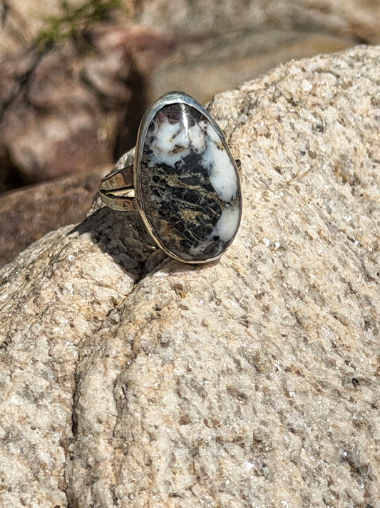 Desert Phantom White Buffalo Ring