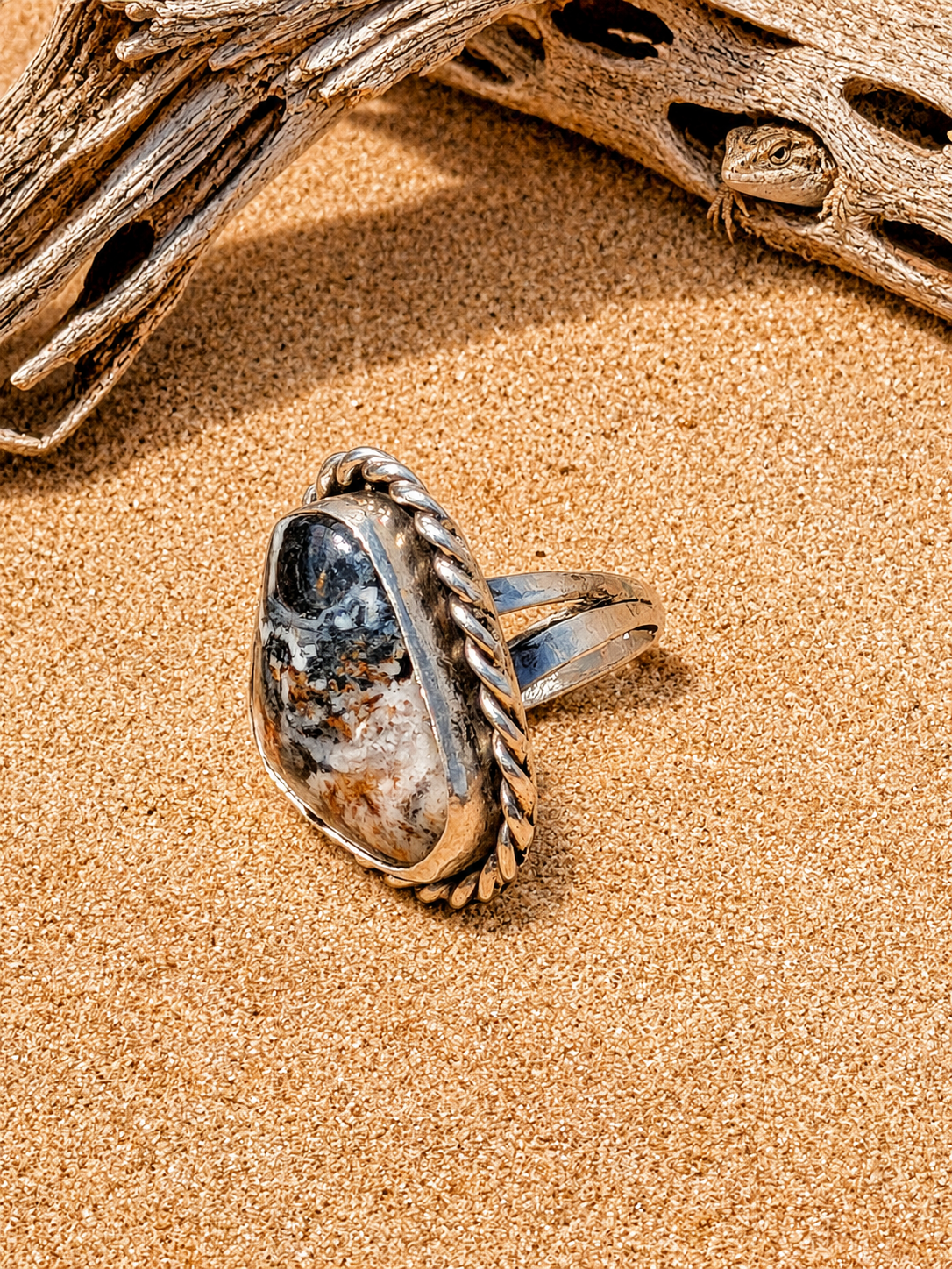 Desert Spirit White Buffalo Ring