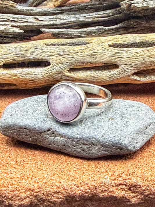 Lavender Sky Quartz Ring