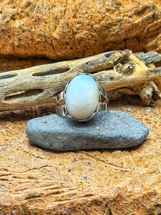 White Canyon Moon Ring