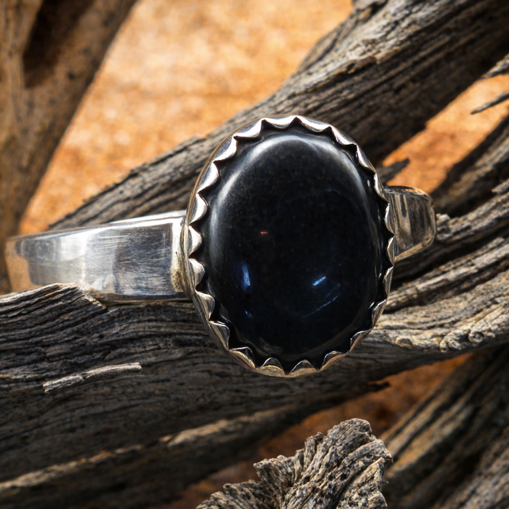 Black Onyx Pinky Ring
