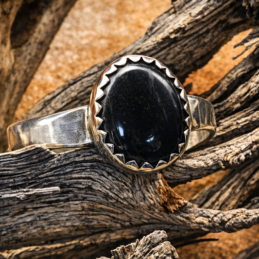 Black Onyx Pinky Ring