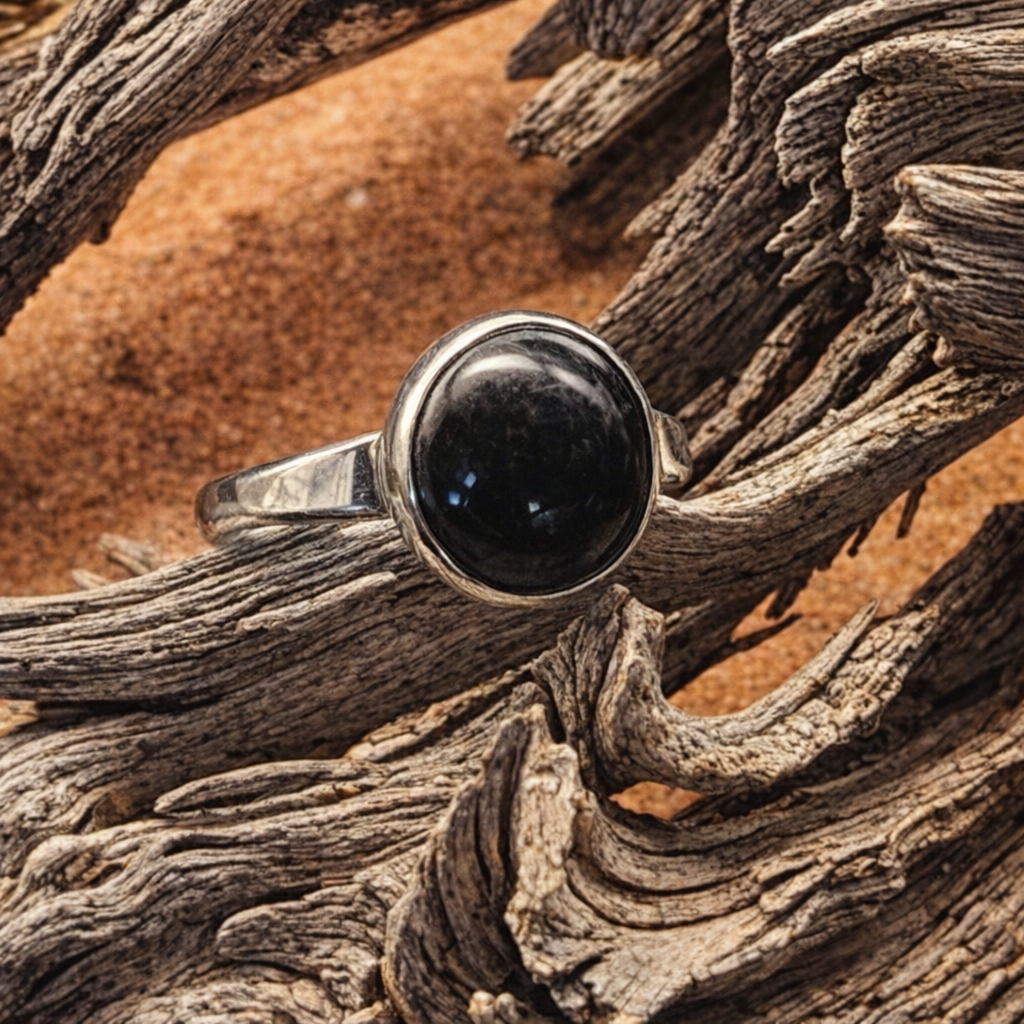 Black Onyx Pinky Ring