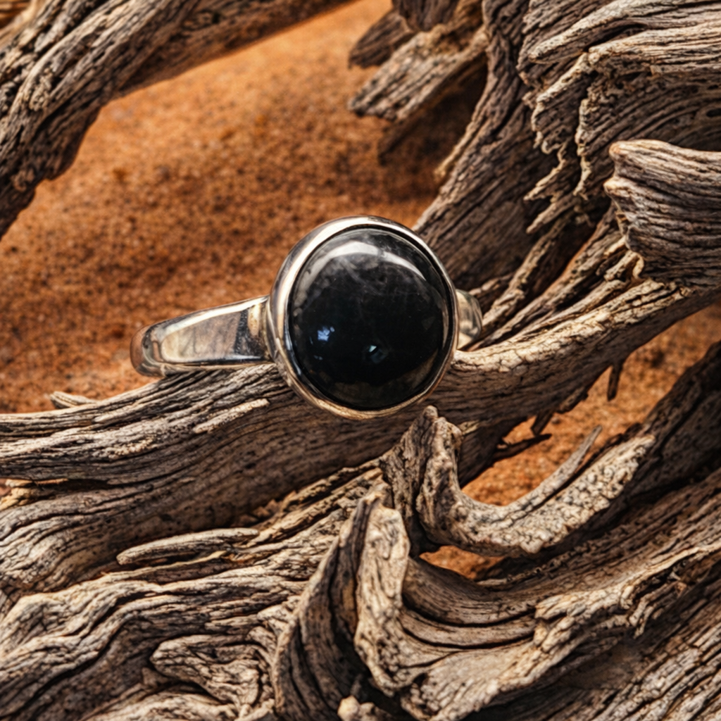 Black Onyx Pinky Ring