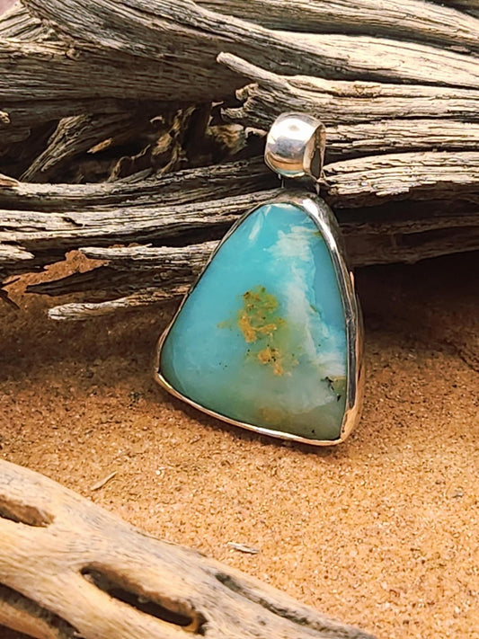 Andean Blue Opal Pendant (Peru)